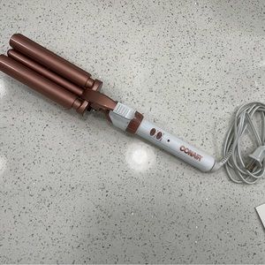 Conair Double Ceramic 3 Barrel Hair Waver, Beach Waver Curling Iron